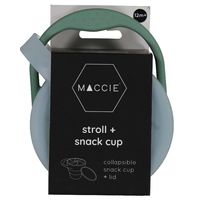 Maccie Collapsible Snack Cup+Lid  - Sage Green